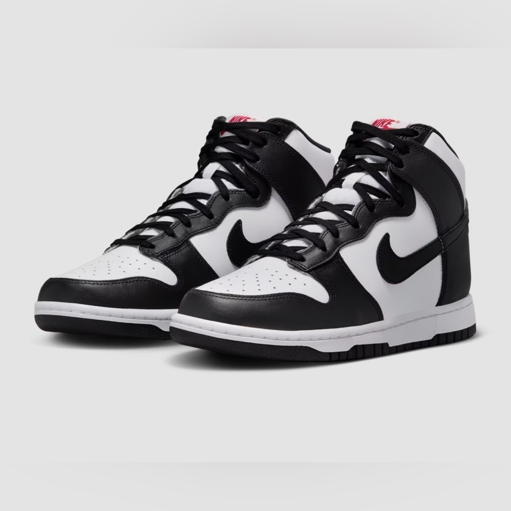 Nike Black and White Panda Dunks High size 9 women’s 7.5 men’s